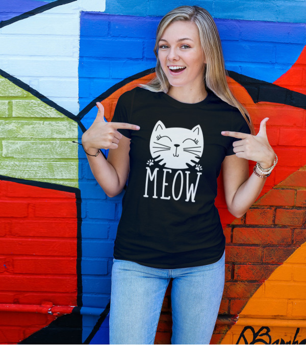 Cute Kitten Meow Cat Pet T-Shirt