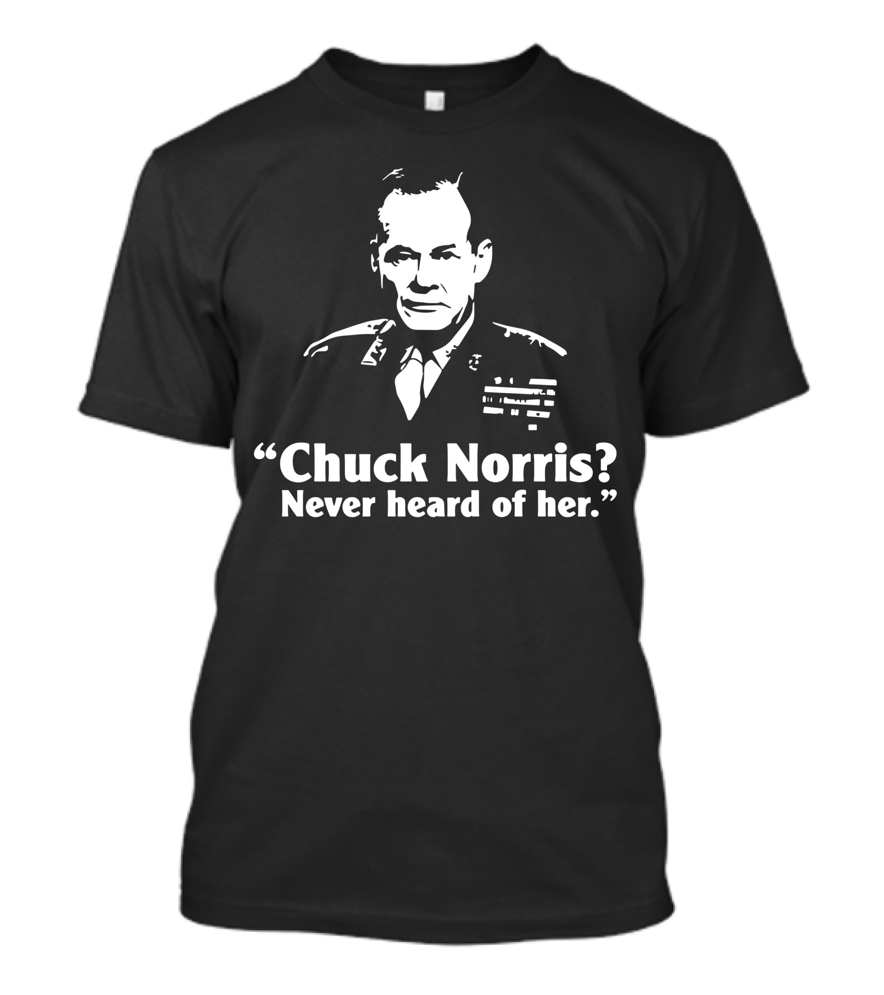 Chuck Norris? Never Heard Of Her T-Shirt