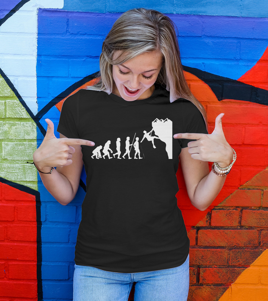 Evolution To Mountain Climbing T-Shirt