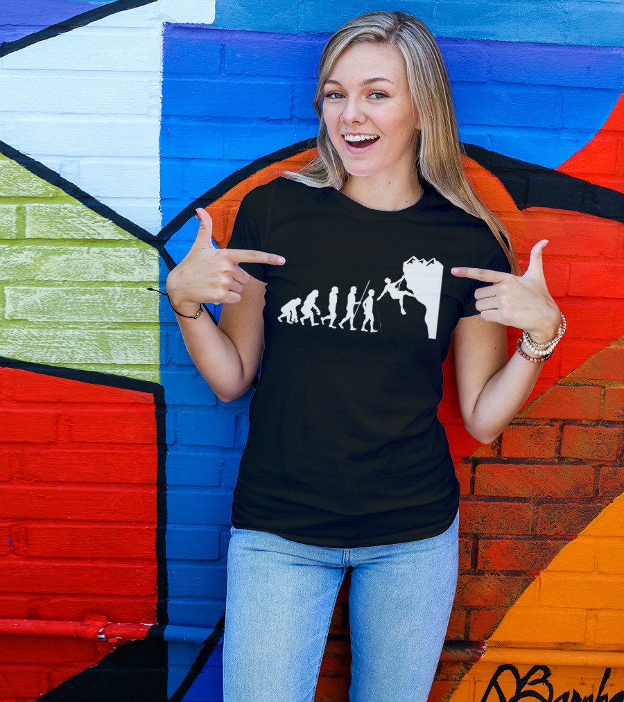 Evolution To Mountain Climbing T-Shirt
