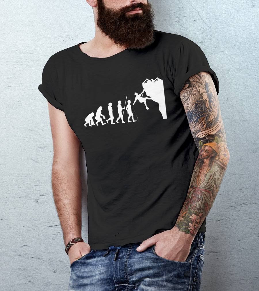 Evolution To Mountain Climbing T-Shirt