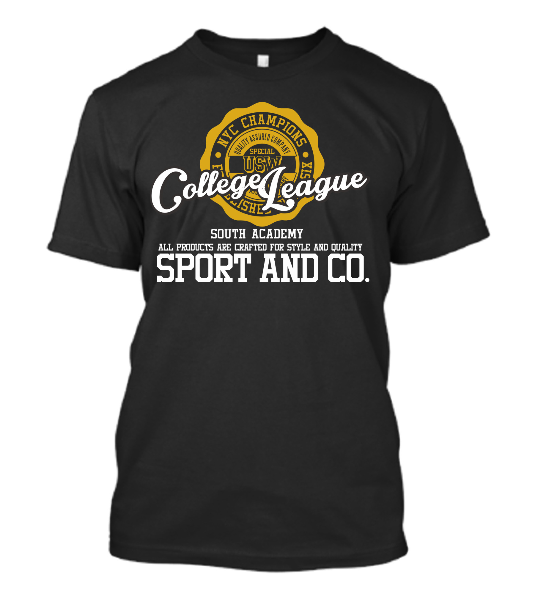 College League NYC Champions South Academy Sport And Co T-Shirt