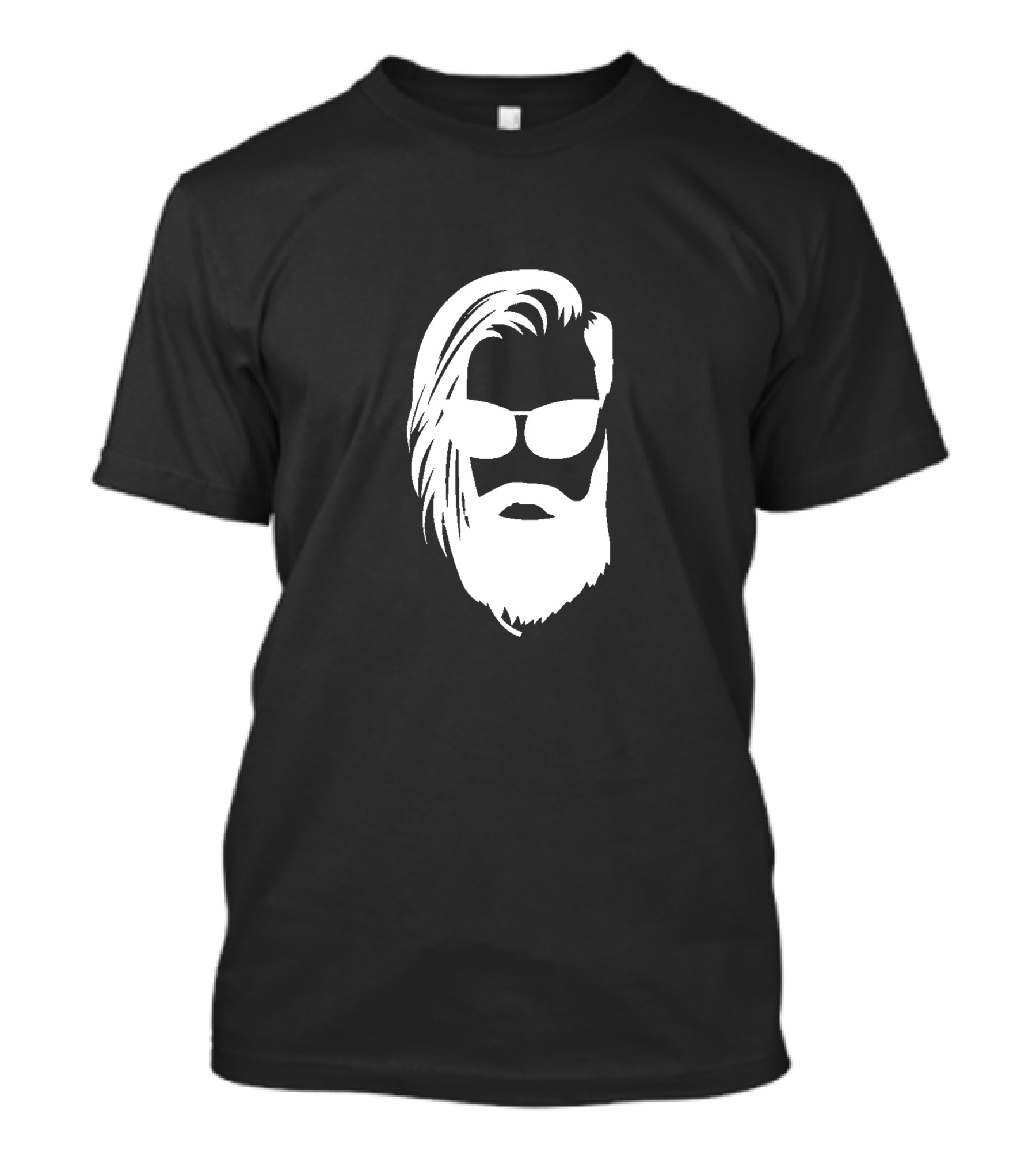 Cool Groovy Rocker Beard Sunglasses T-Shirt