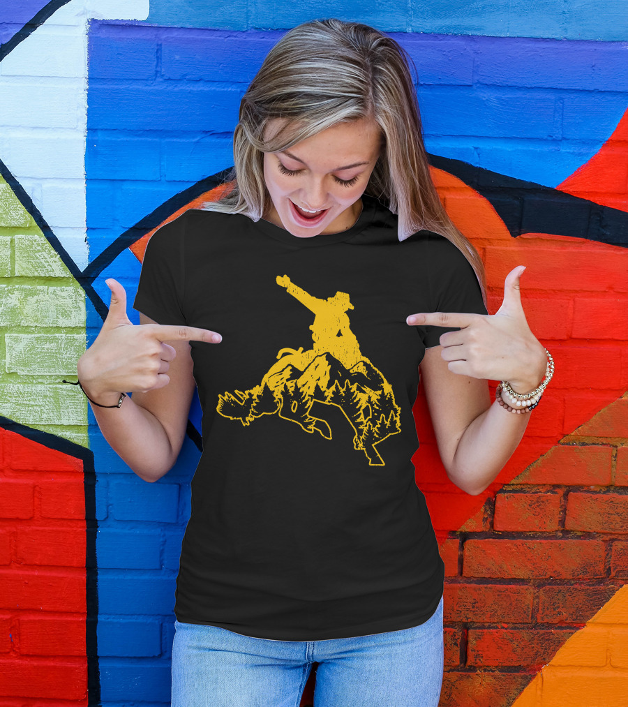 Cowboy Rodeo Mountains Wild Ride T-Shirt