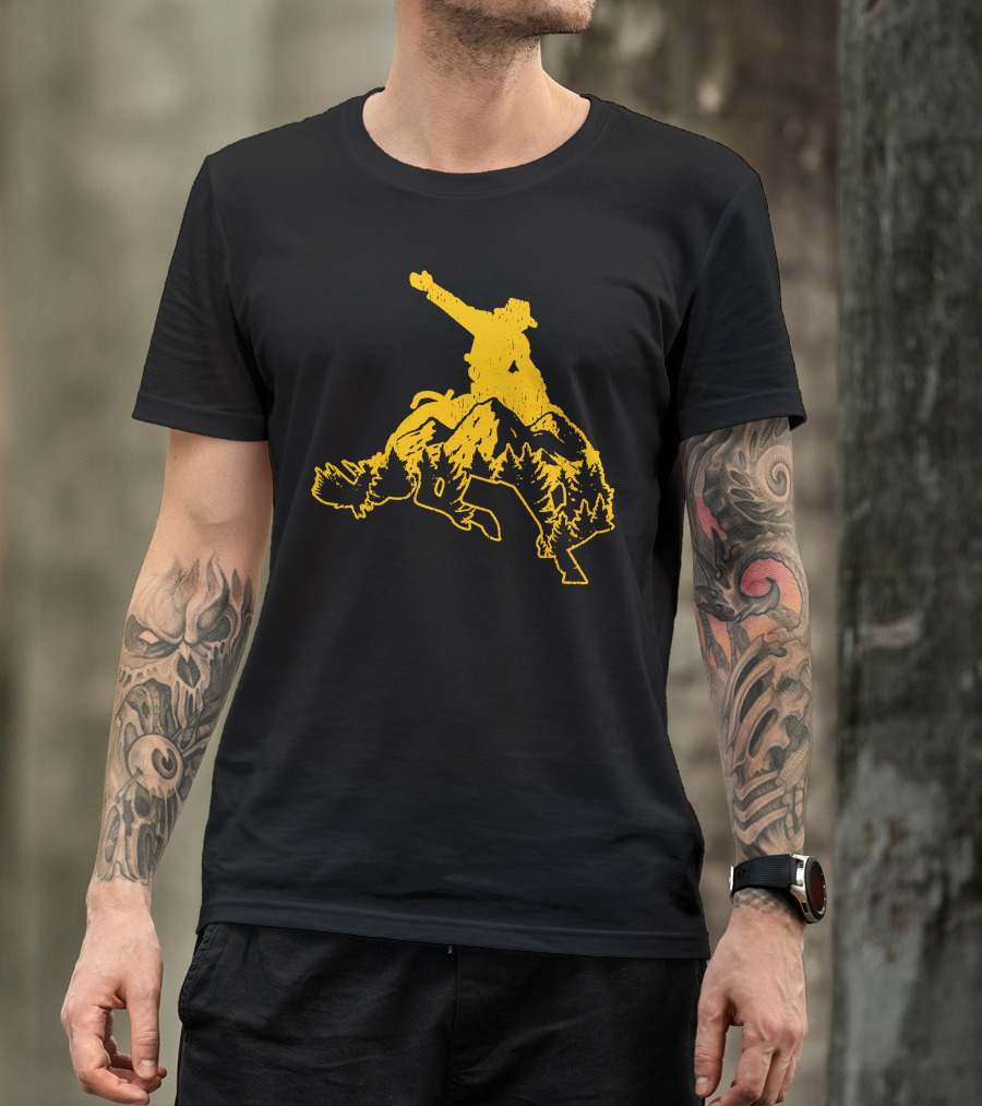 Cowboy Rodeo Mountains Wild Ride T-Shirt