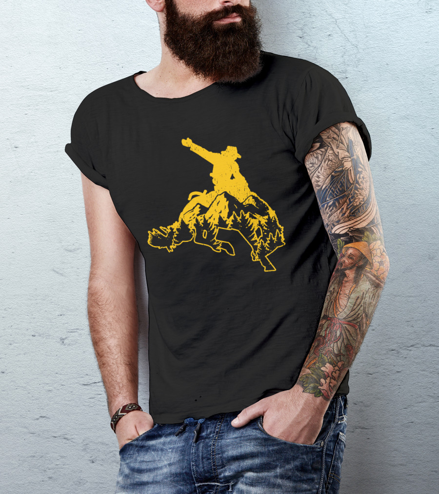 Cowboy Rodeo Mountains Wild Ride T-Shirt