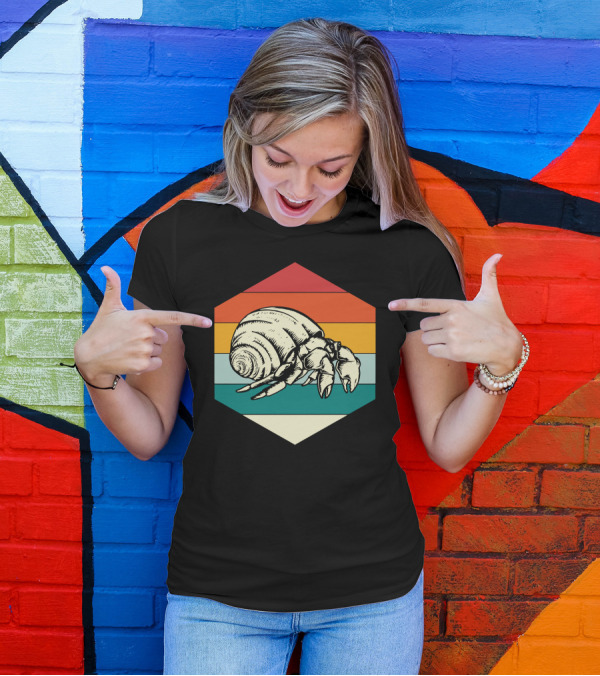 Crabs Sea Food Crab Retro Hermit Crab Vintage Stripes T-Shirt