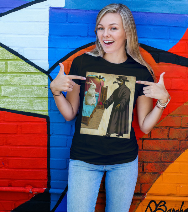 Easter Bunny Meets Plague Doctor T-Shirt
