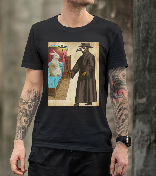 Easter Bunny Meets Plague Doctor T-Shirt