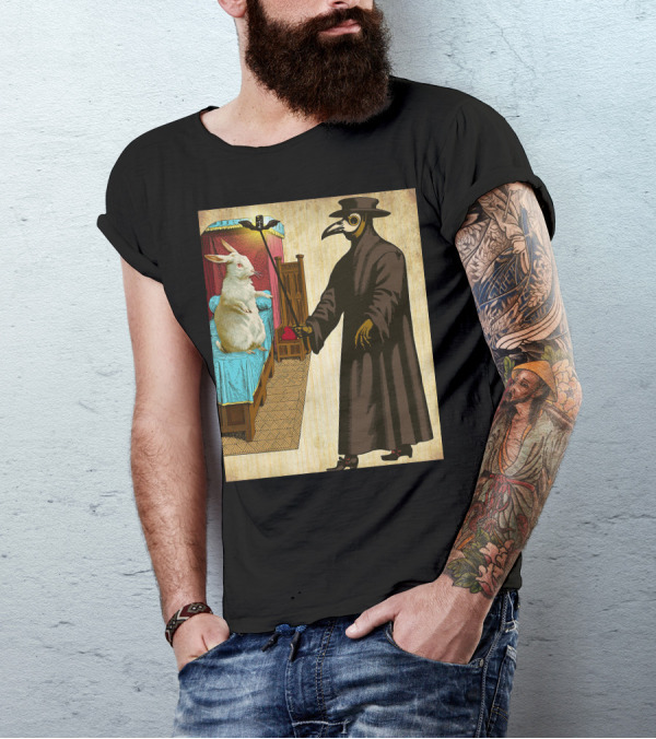 Easter Bunny Meets Plague Doctor T-Shirt