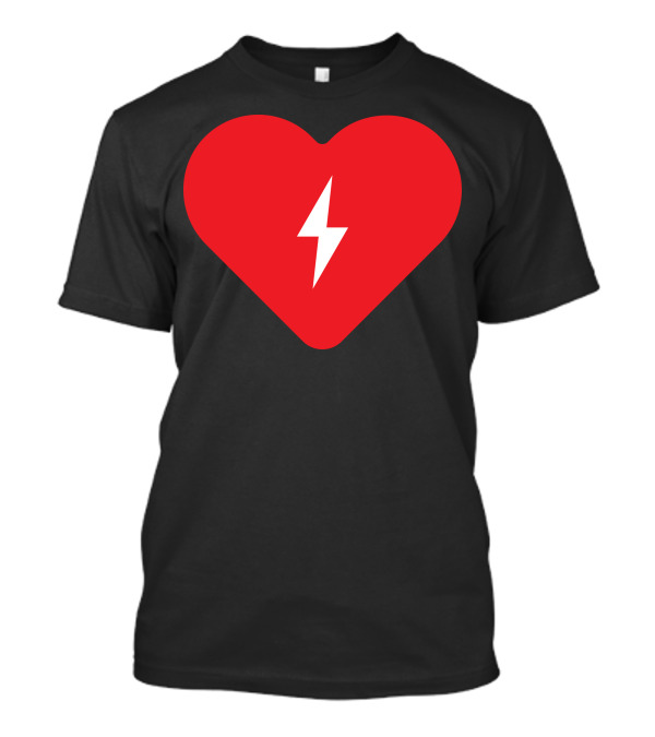 Electric Heart Thunderbolt Red T-Shirt