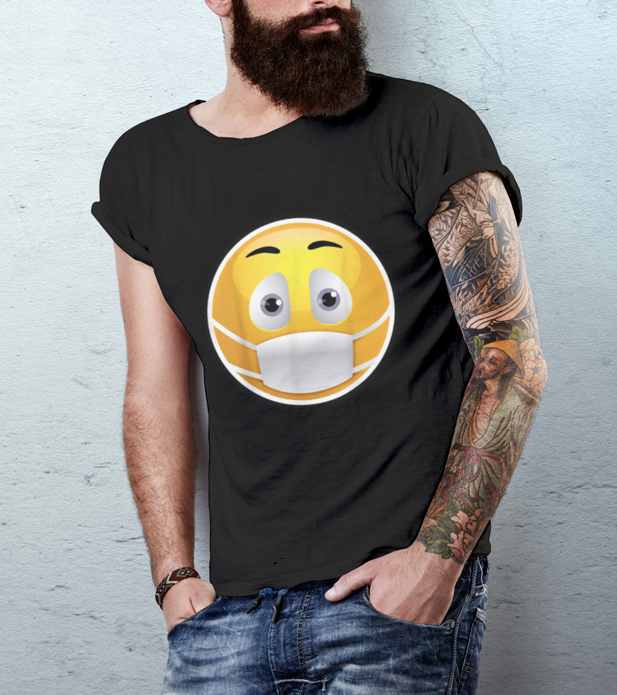 Face Medical Mask Emoji Surgical Health T-Shirt