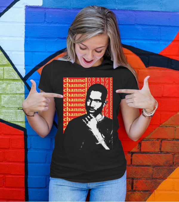 Channel Orange Frank Ocean Black And White Portrait T-Shirt