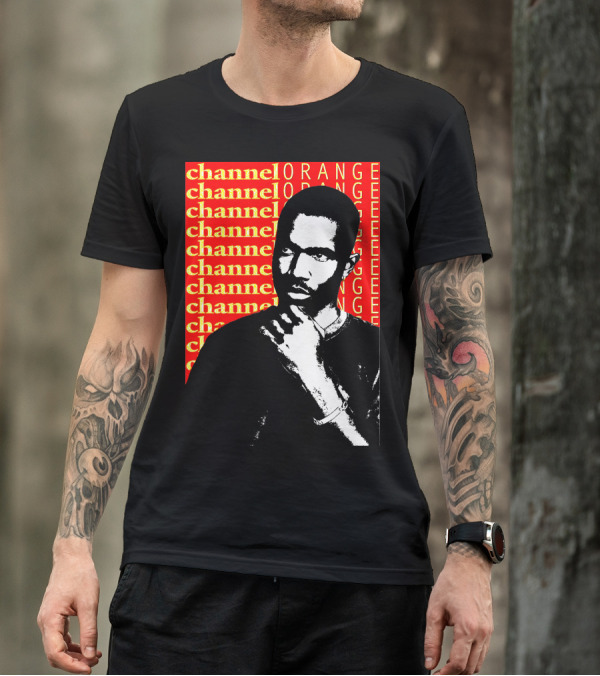 Channel Orange Frank Ocean Black And White Portrait T-Shirt