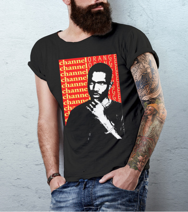 Channel Orange Frank Ocean Black And White Portrait T-Shirt