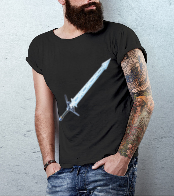 Frostblade Sword Icon Gaming Merchandise T-Shirt