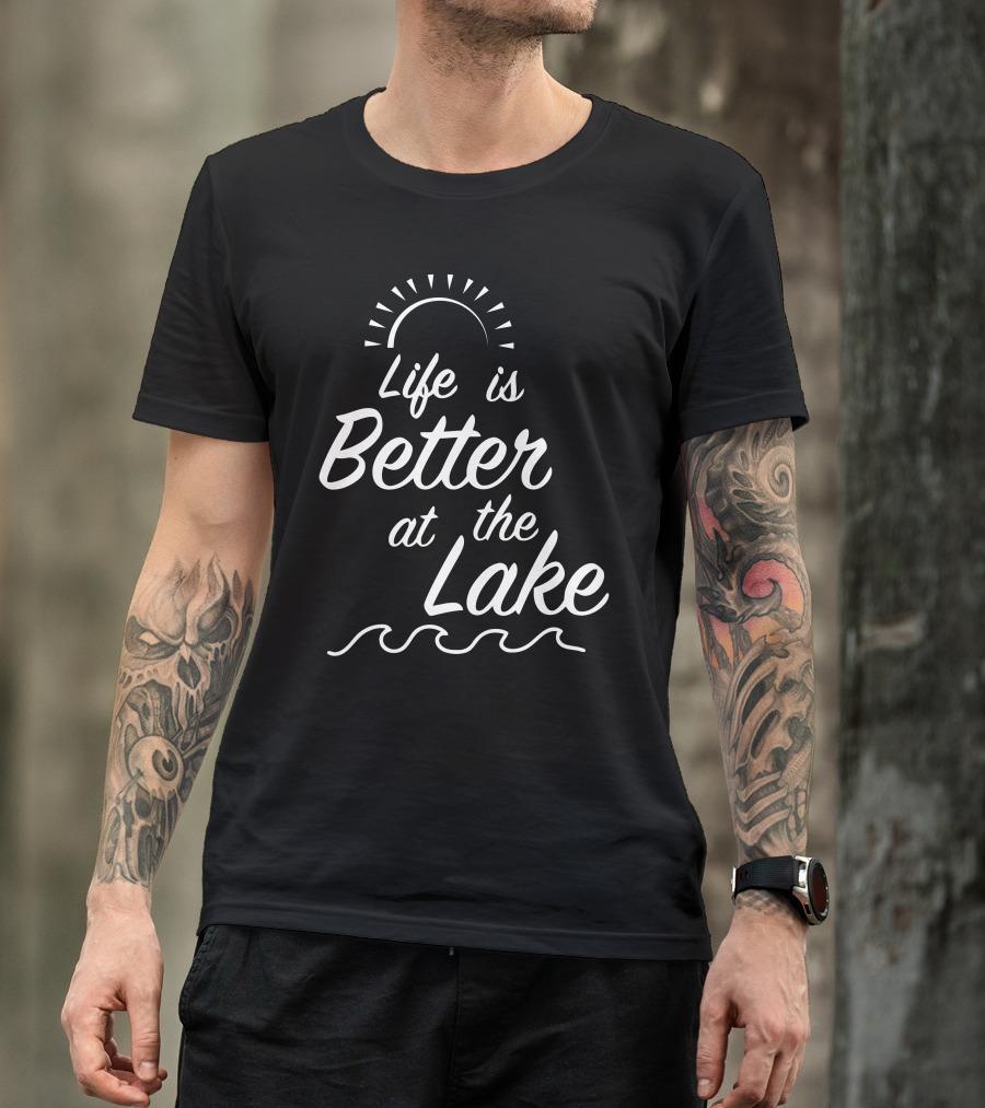 Life Is Better At The Lake Sun And Waves T-Shirt