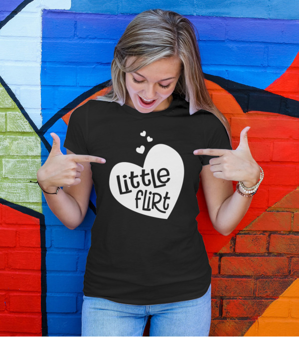 Little Flirt Heart Trio Playful Fun T-Shirt