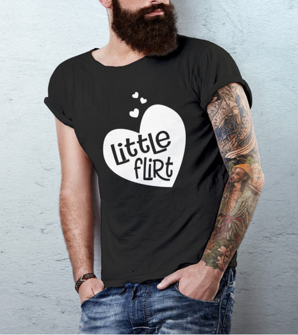 Little Flirt Heart Trio Playful Fun T-Shirt