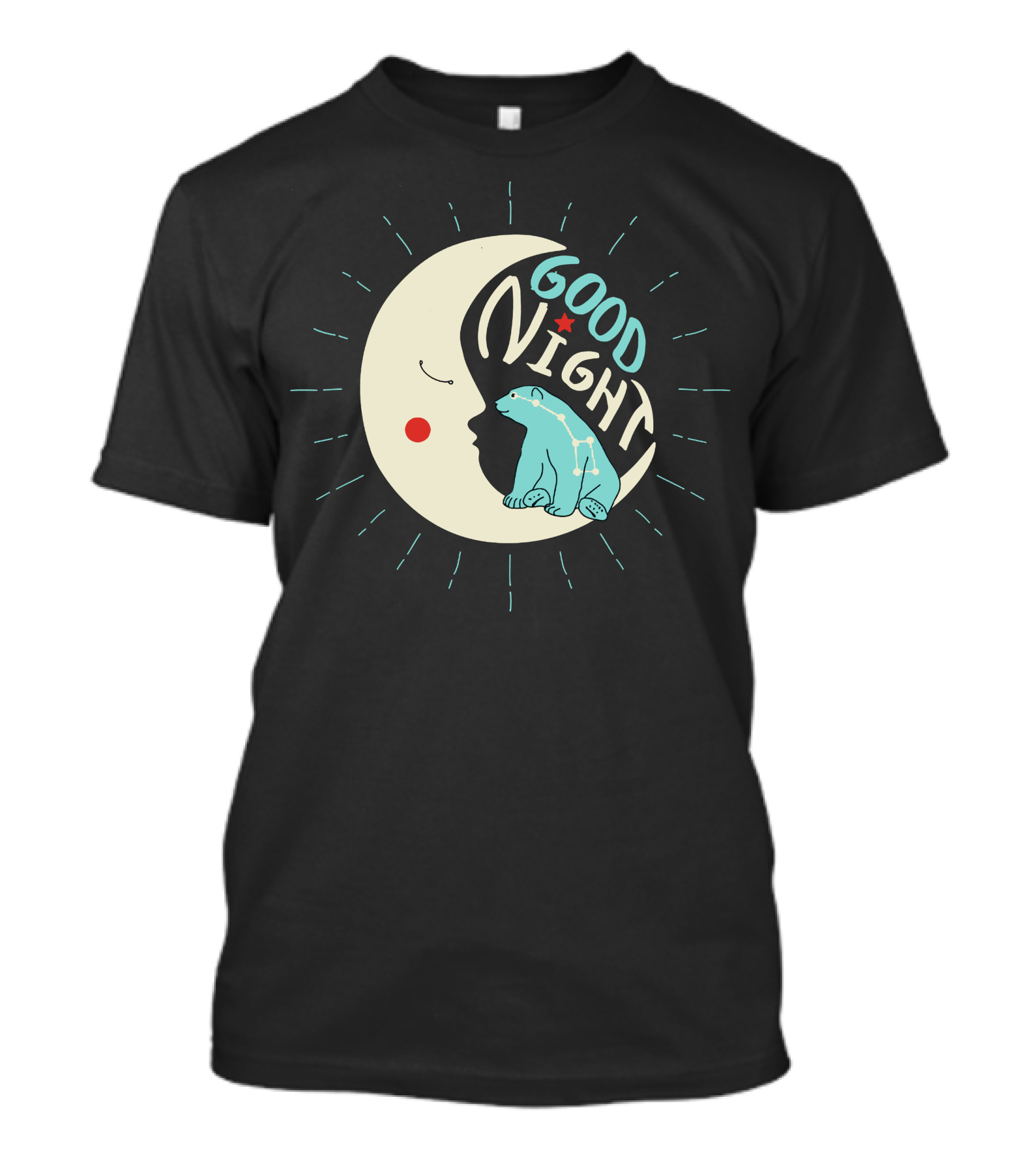 Good Night Polar Bear Moon Star T-Shirt