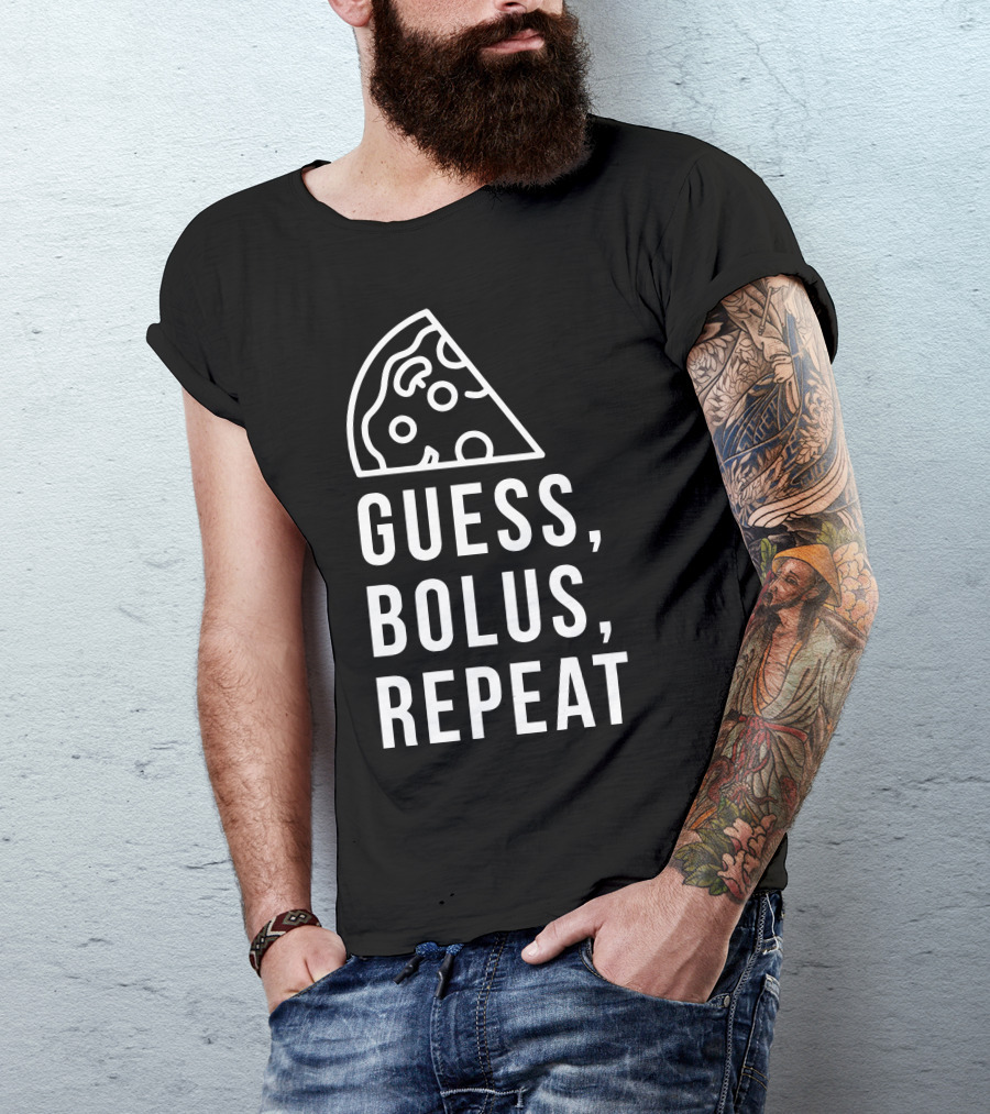 Guess Bolus Repeat Pizza Slice T-Shirt