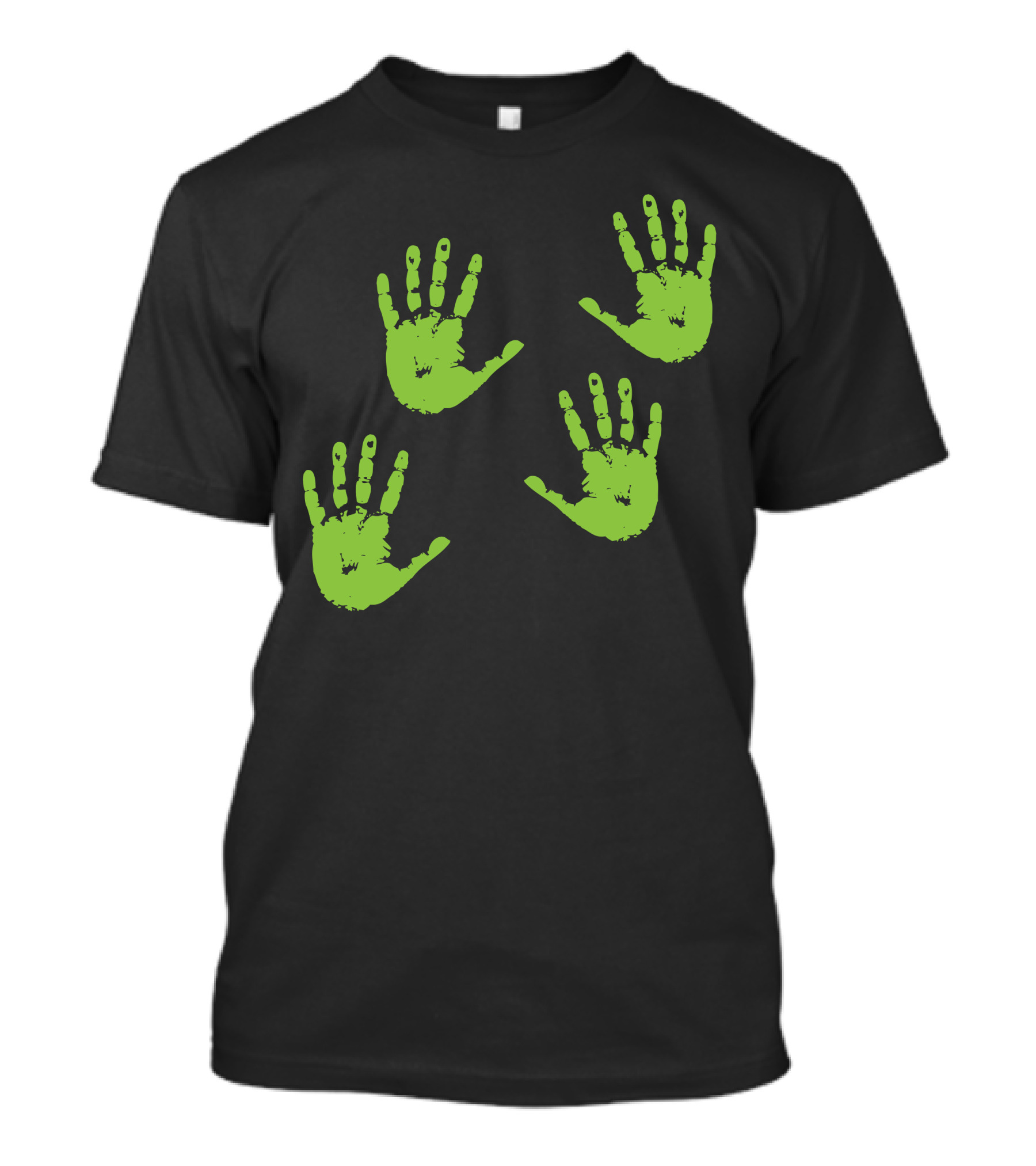 Handprints Green Neon T-Shirt
