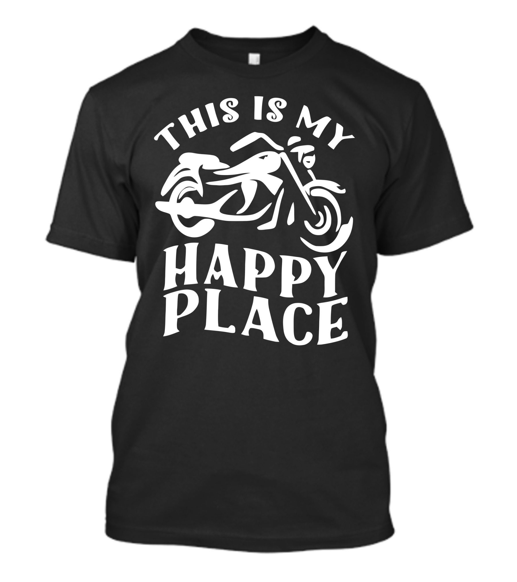 This Is My Happy Place Motorcycle T-Shirt