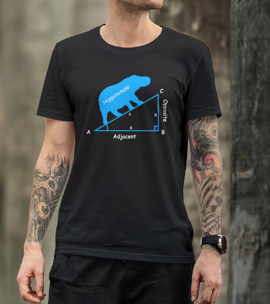 Hippotenuse Adjacent Opposite Math Diagram T-Shirt