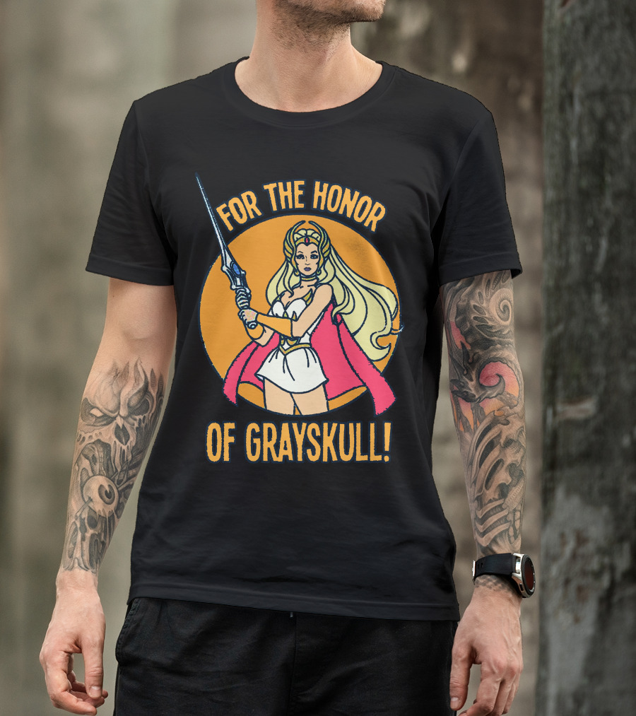For The Honor Of Grayskull She-Ra Princess Of Power Vintage Retro T-Shirt