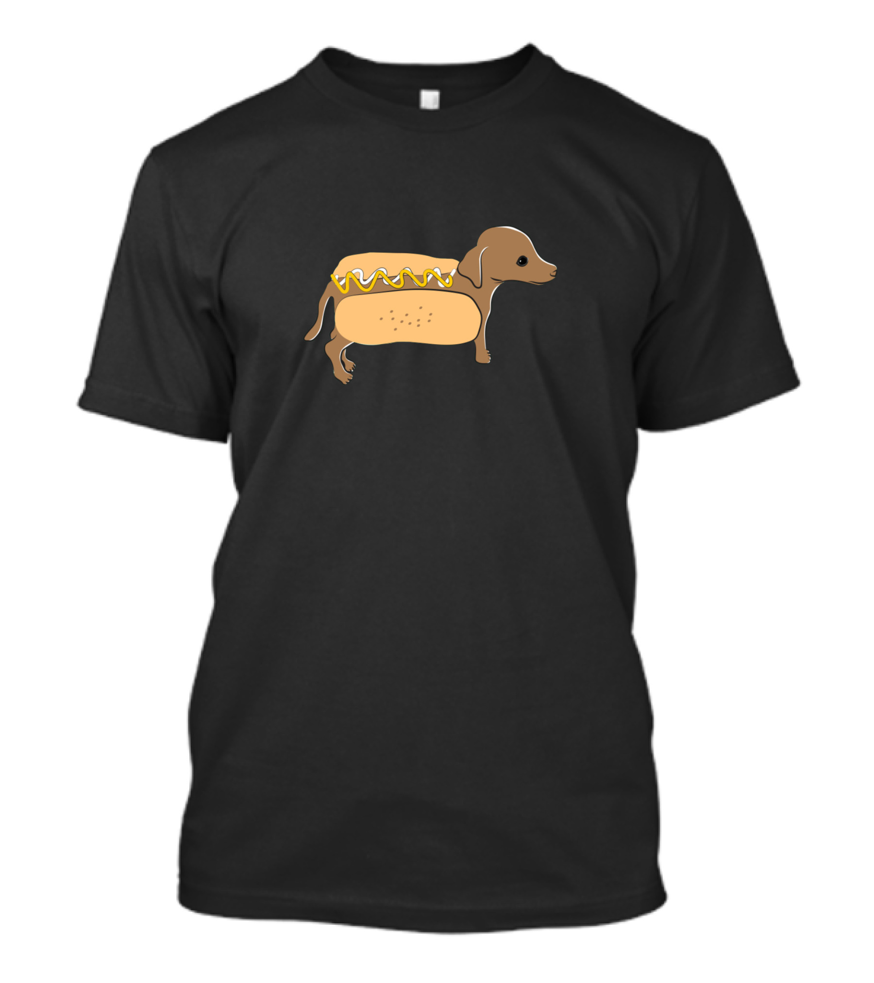 Hot Dog Sandwich Dog In Bun With Mustard T-Shirt