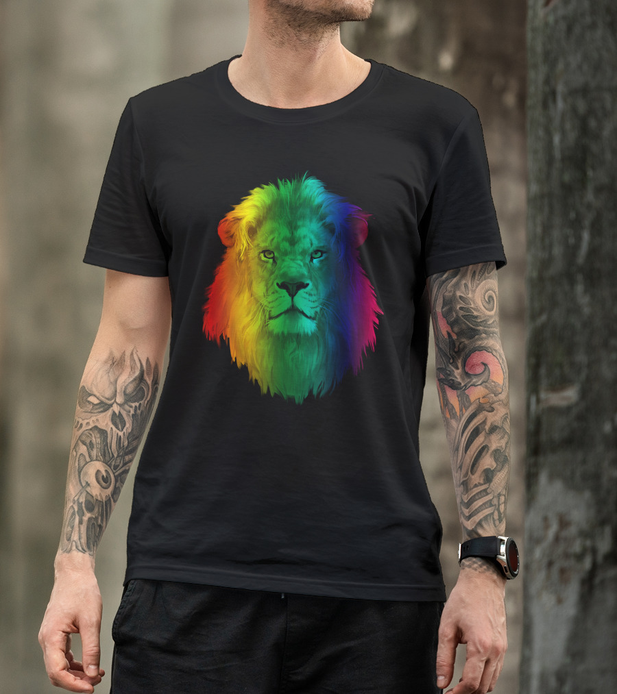 LGBT Rainbow Lion T-Shirt