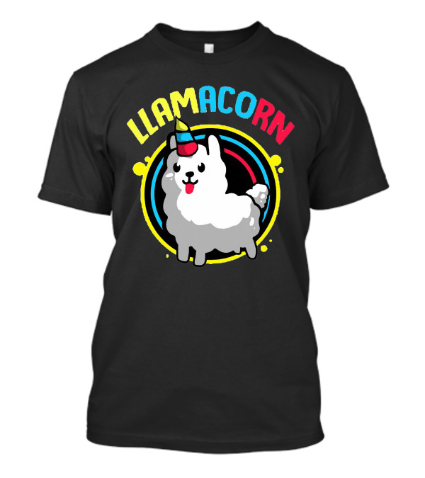 Llamacorn Llama Drama Alpaca America Unicorn Hat T-Shirt