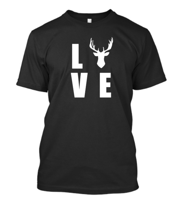 Love Deer Antlers Hunting T-Shirt
