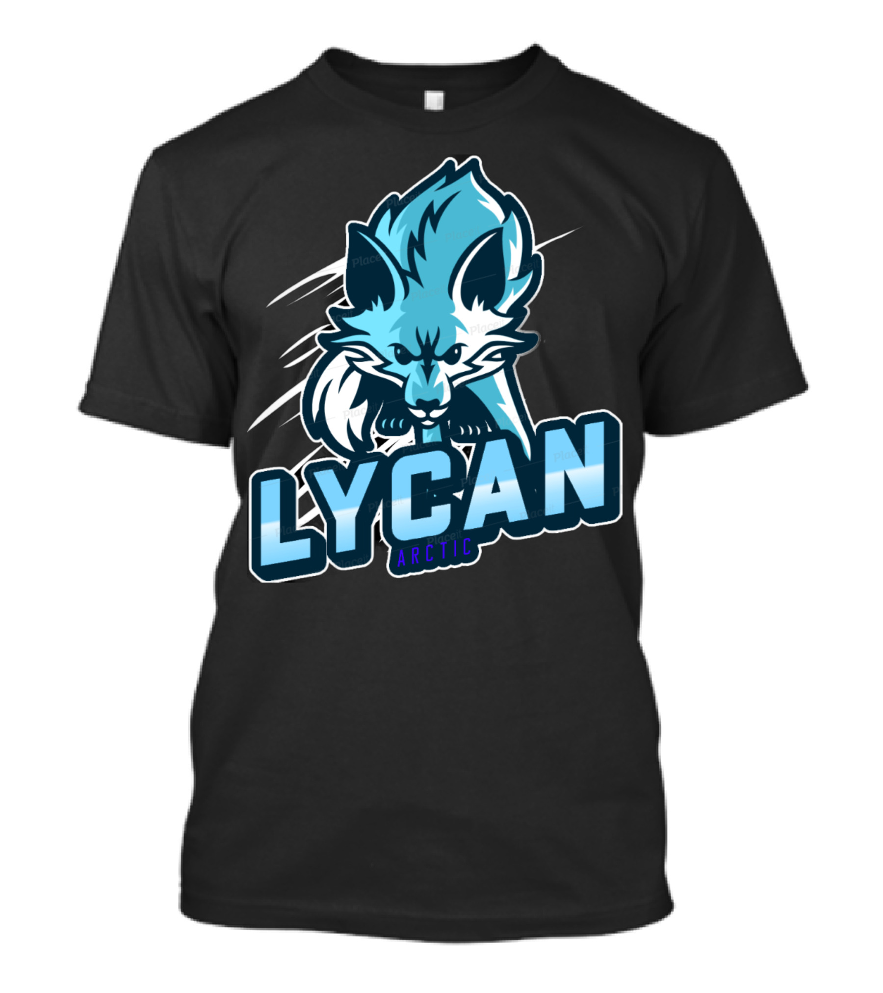 Lycan Arctic Fierce Wolf Emblem T-Shirt