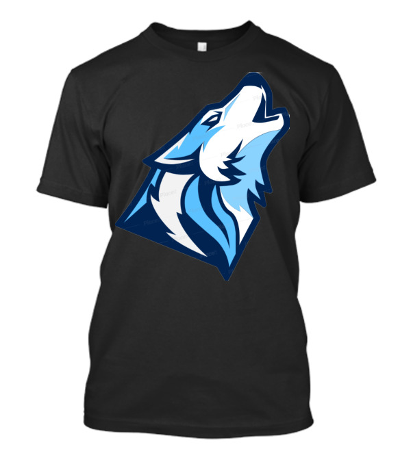 Lycan Howl Blue Wolf Emblem T-Shirt