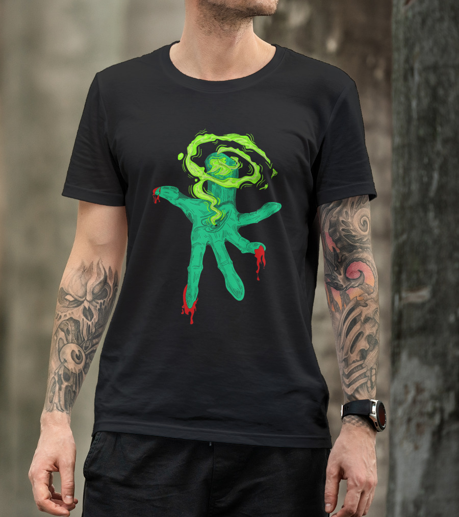 Magic Hand Dripping Green Smoke T-Shirt