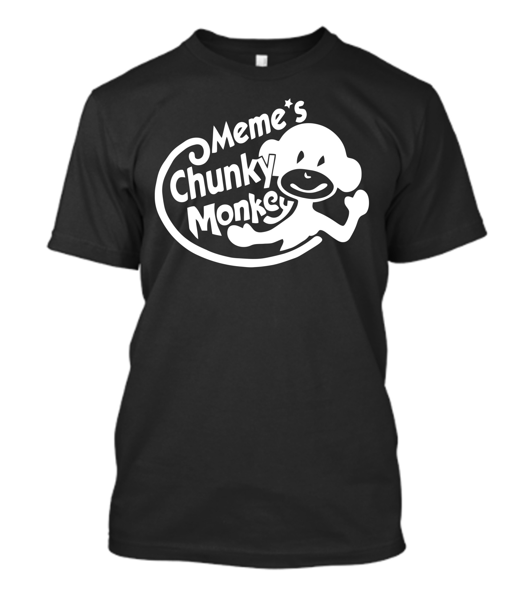 Meme's Chunky Monkey Playful Cartoon T-Shirt