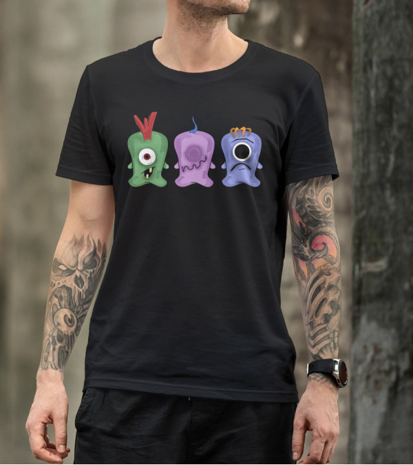 Mini Sweet Monsters Colorful Trio T-Shirt