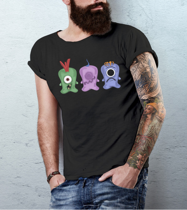 Mini Sweet Monsters Colorful Trio T-Shirt