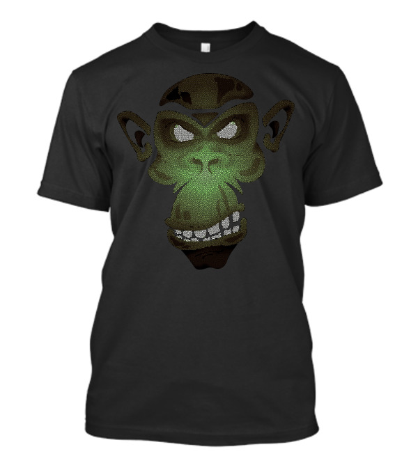 Monkey Mosaic Pixel Face T-Shirt