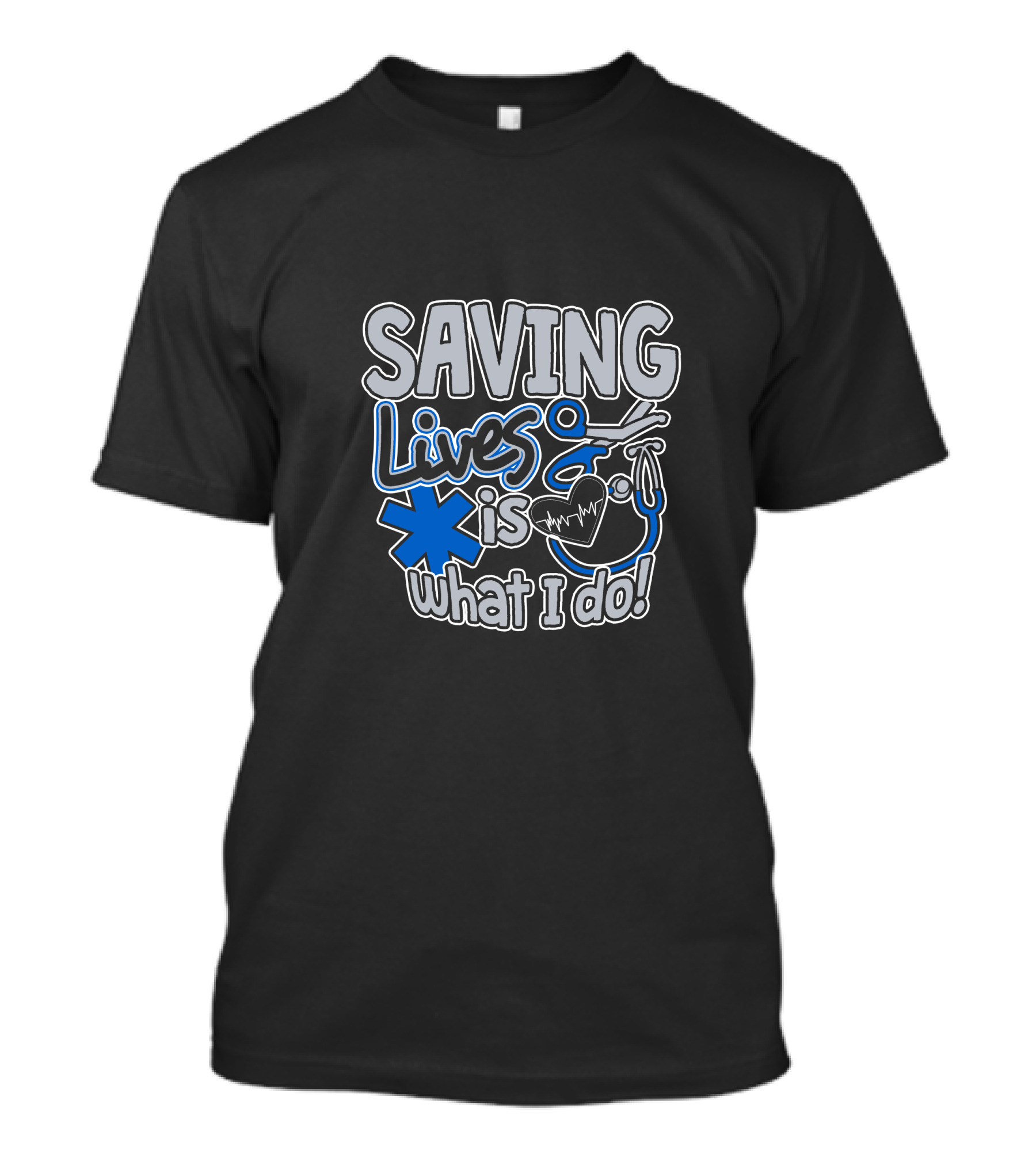 Saving Lives Is What I Do Nurse Project Emergency Care Icons T-Shirt