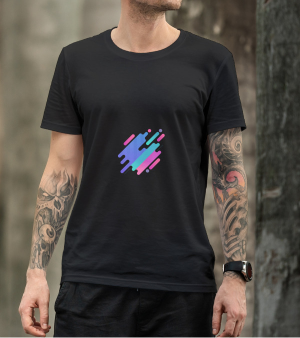 Pl4b1t1z0go01 Colorful Geometric Abstract T-Shirt