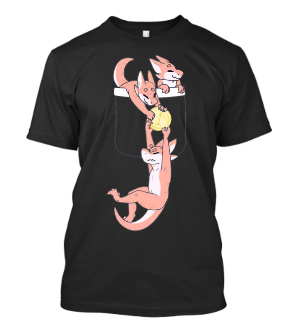Pocket Kobolds Playful Trio Holding A Yellow Gem T-Shirt