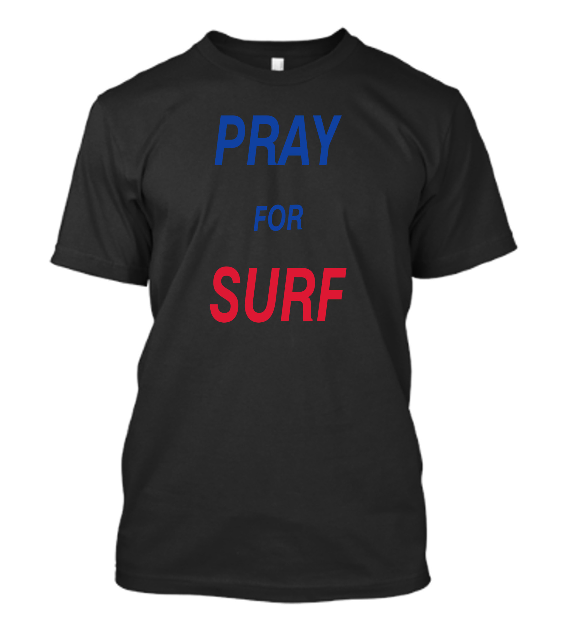 PRAY FOR SURF Blue T-Shirt