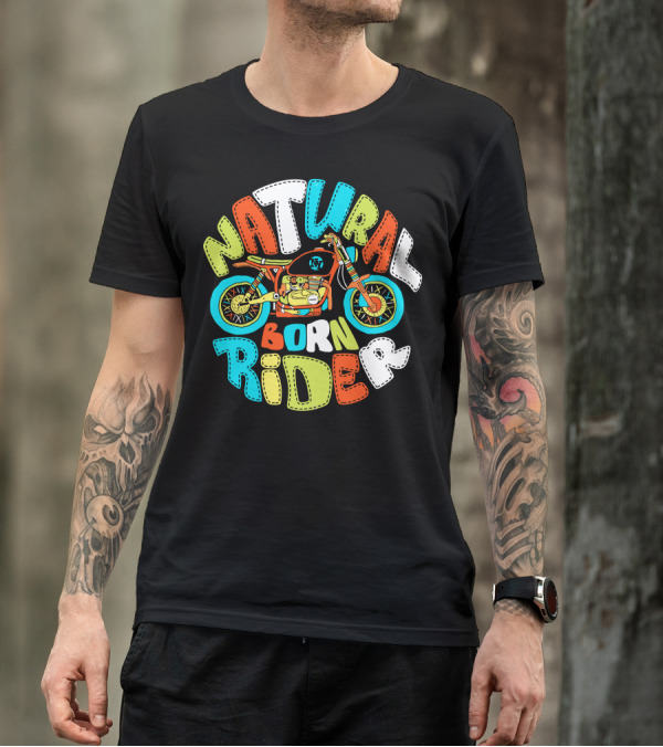Natural Born Rider Bike Biker Motorcycle T-Shirt