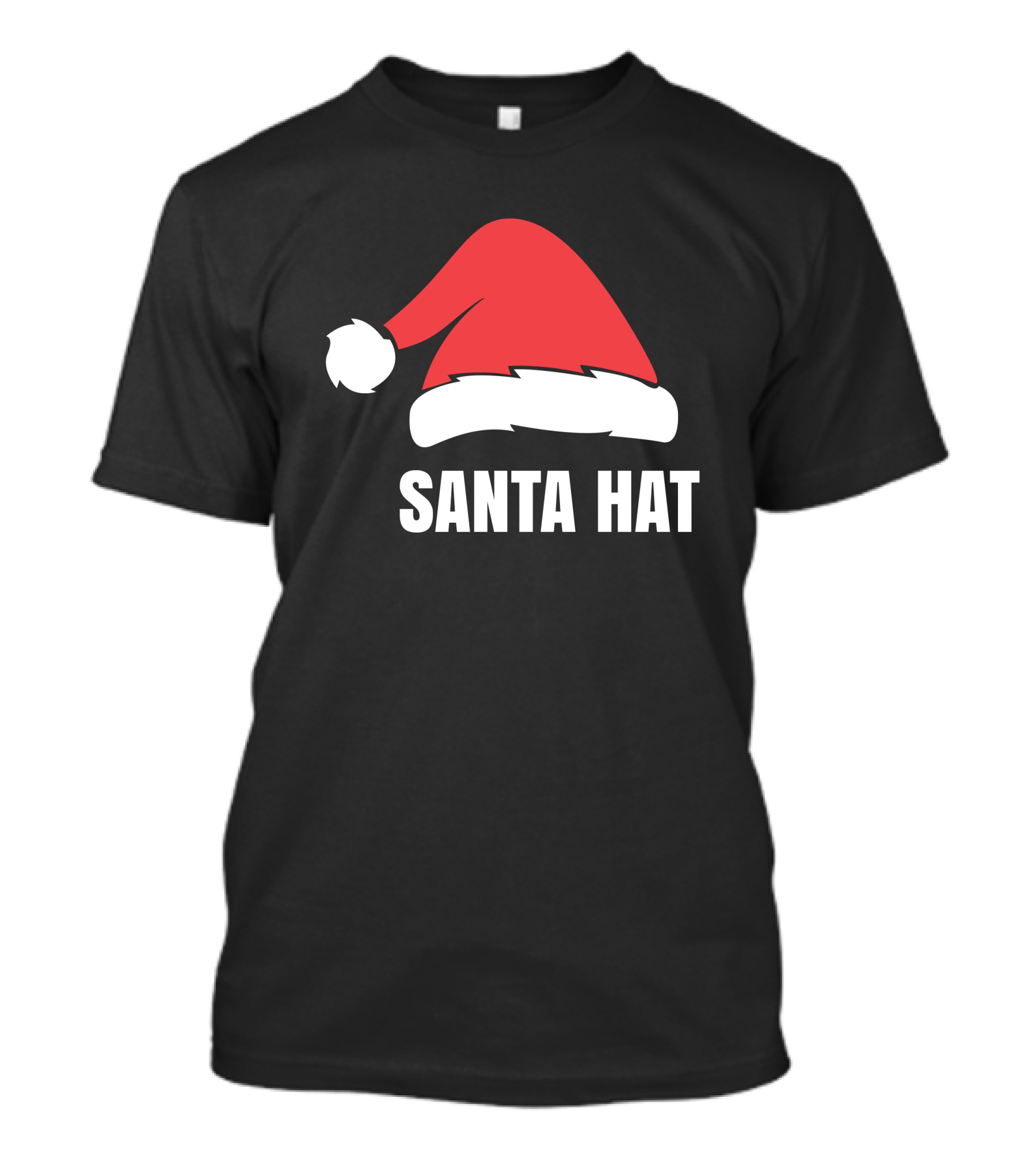 Santa Hat Christmas Red And White Holiday Classic T-Shirt