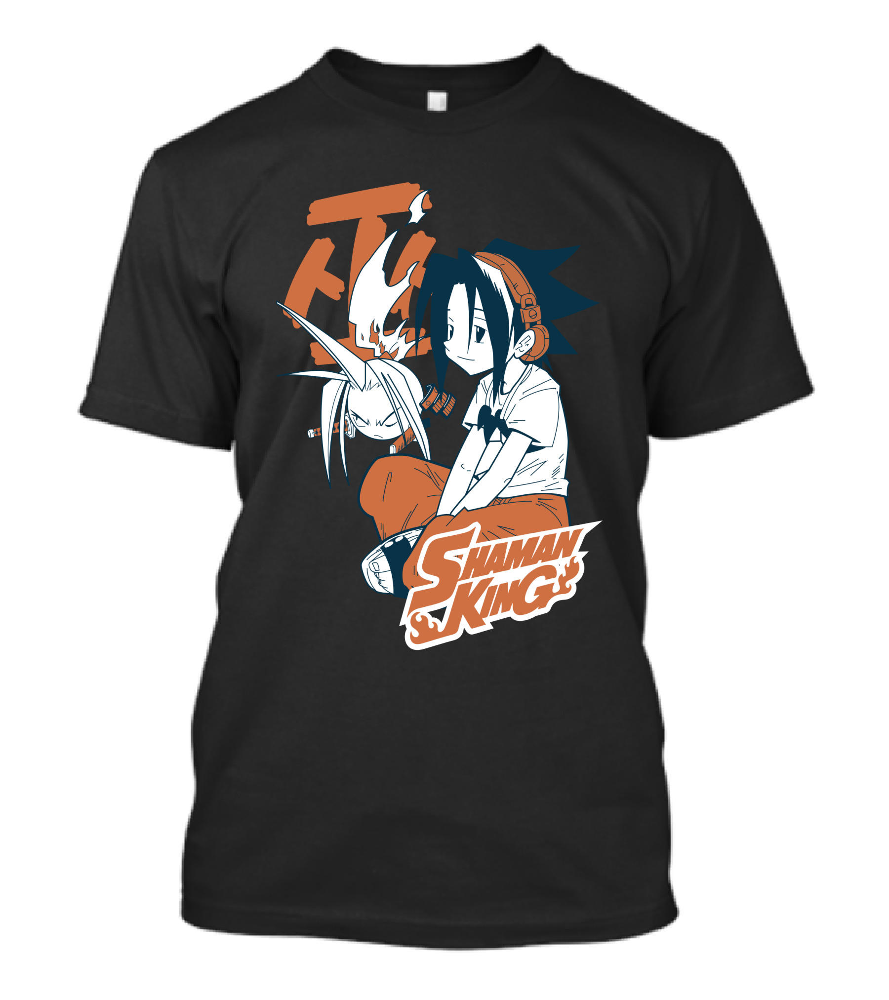 Shaman King Kanji Yoh Asakura And Spirit Amidamaru T-Shirt