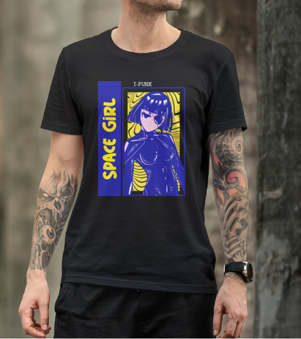 Space Girl T-Punk Vintage Aesthetic T-Shirt