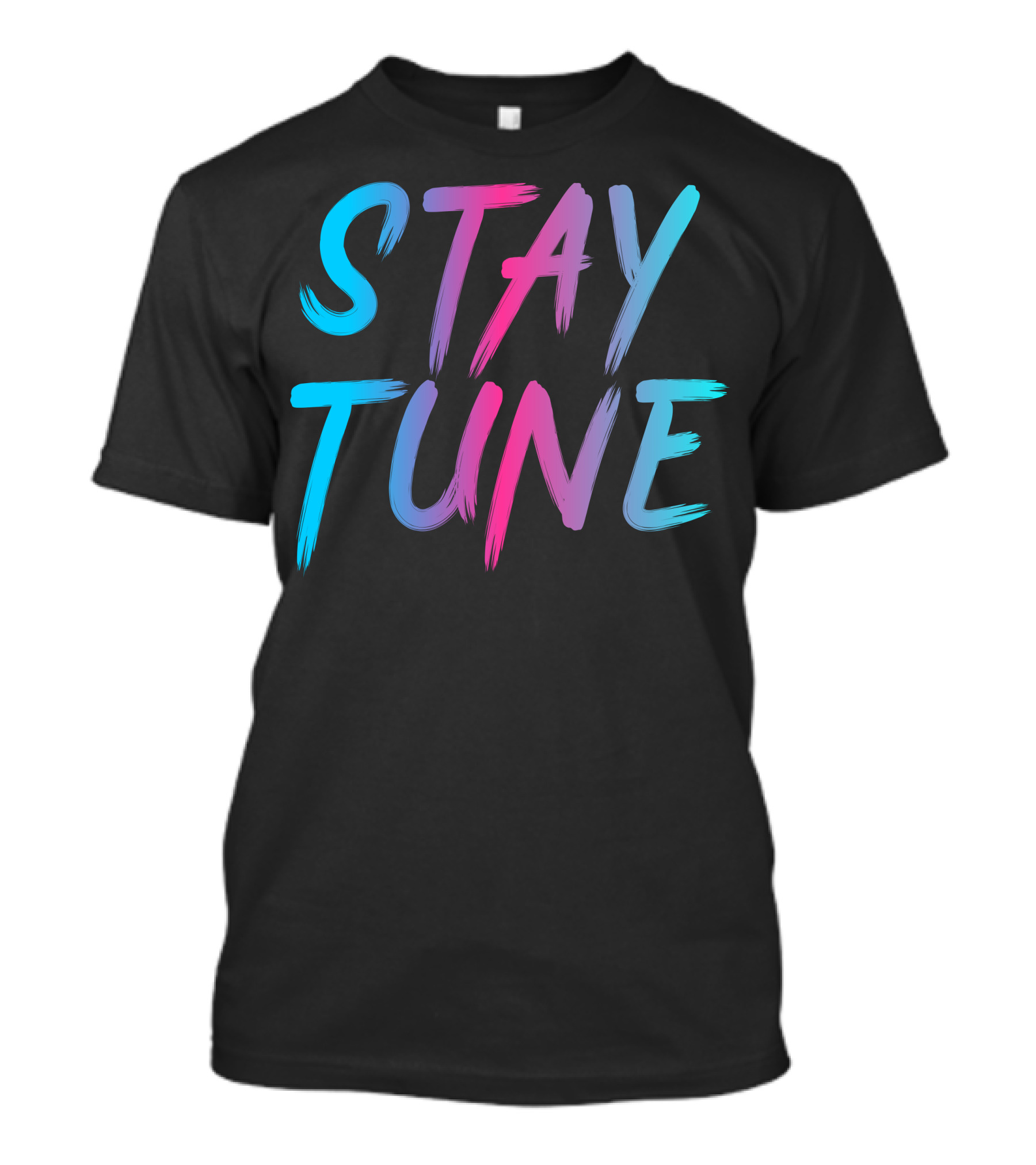 Stay Tune Vibrant Brushstroke T-Shirt