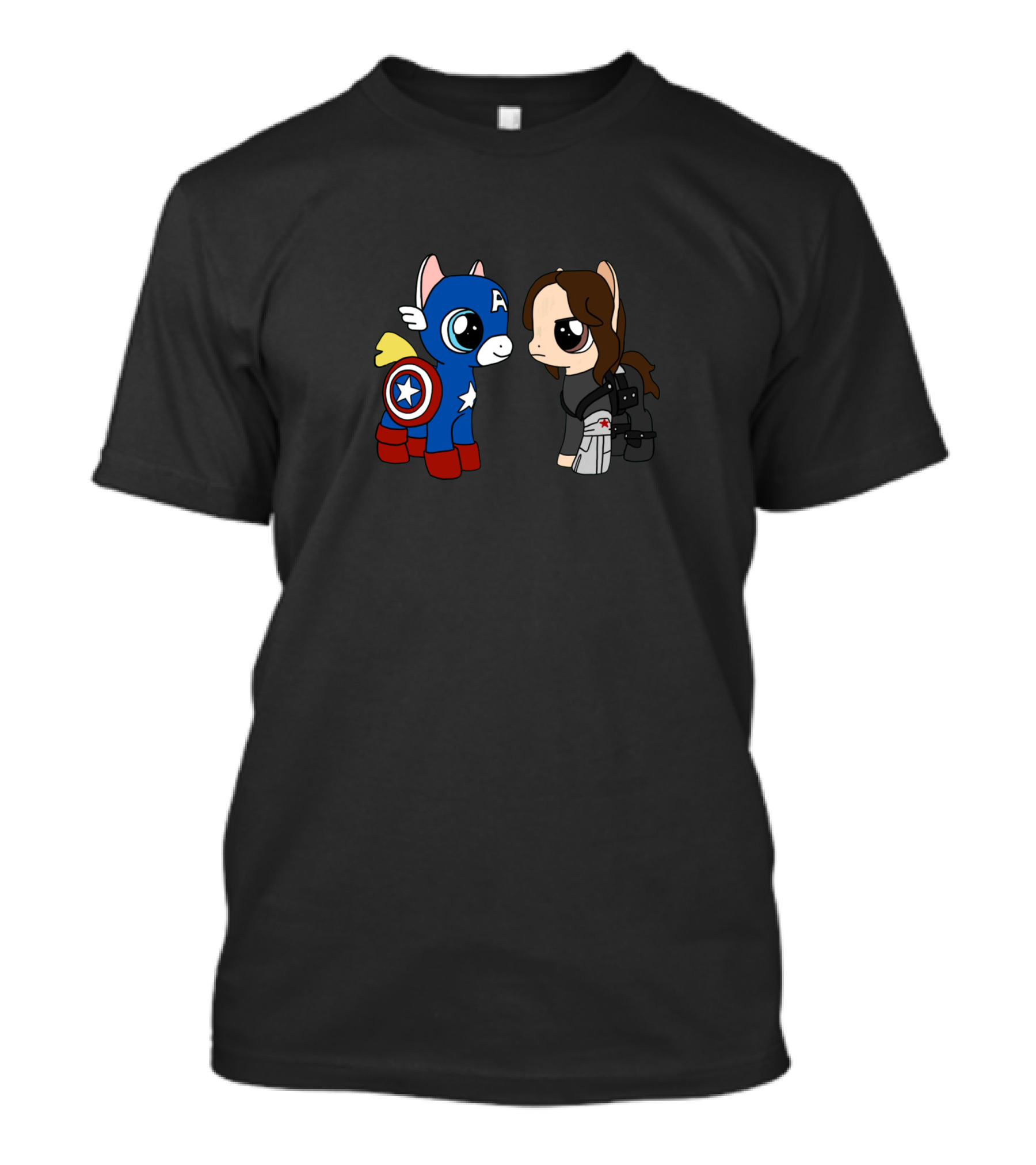 Stucky MLP Captain America Bucky Barnes Pony Crossover T-Shirt